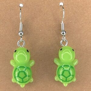 Cute Resin Turtle Dangle Earrings